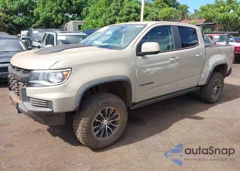 2022 Chevrolet Colorado 4Wd Short Box Zr2 z USA, uszkodzony, nr VIN 1GCGTEEN8N1130794